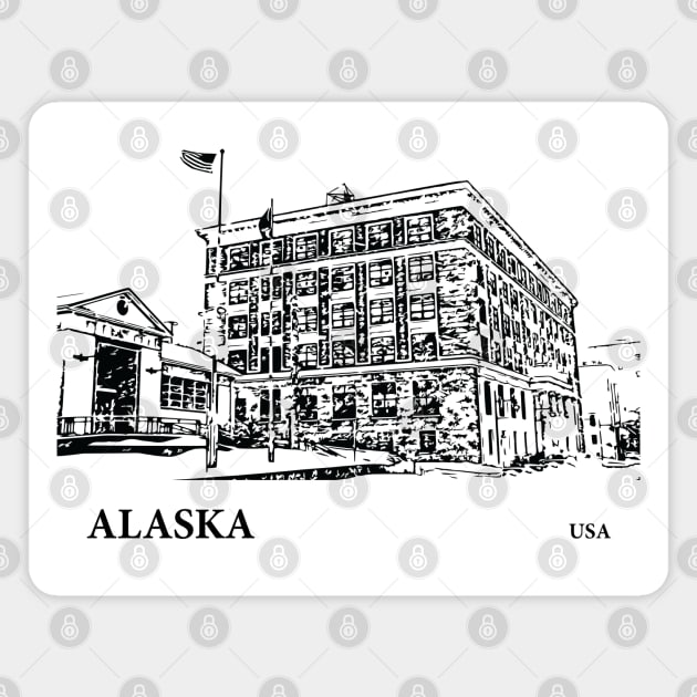 Alaska USA Magnet by Lakeric